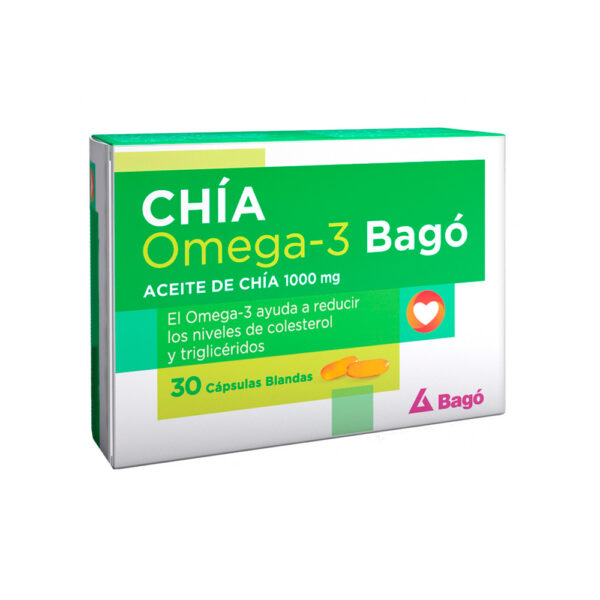 Chía Omega-3 Bago 1000 mg cápsulas blandas x 30