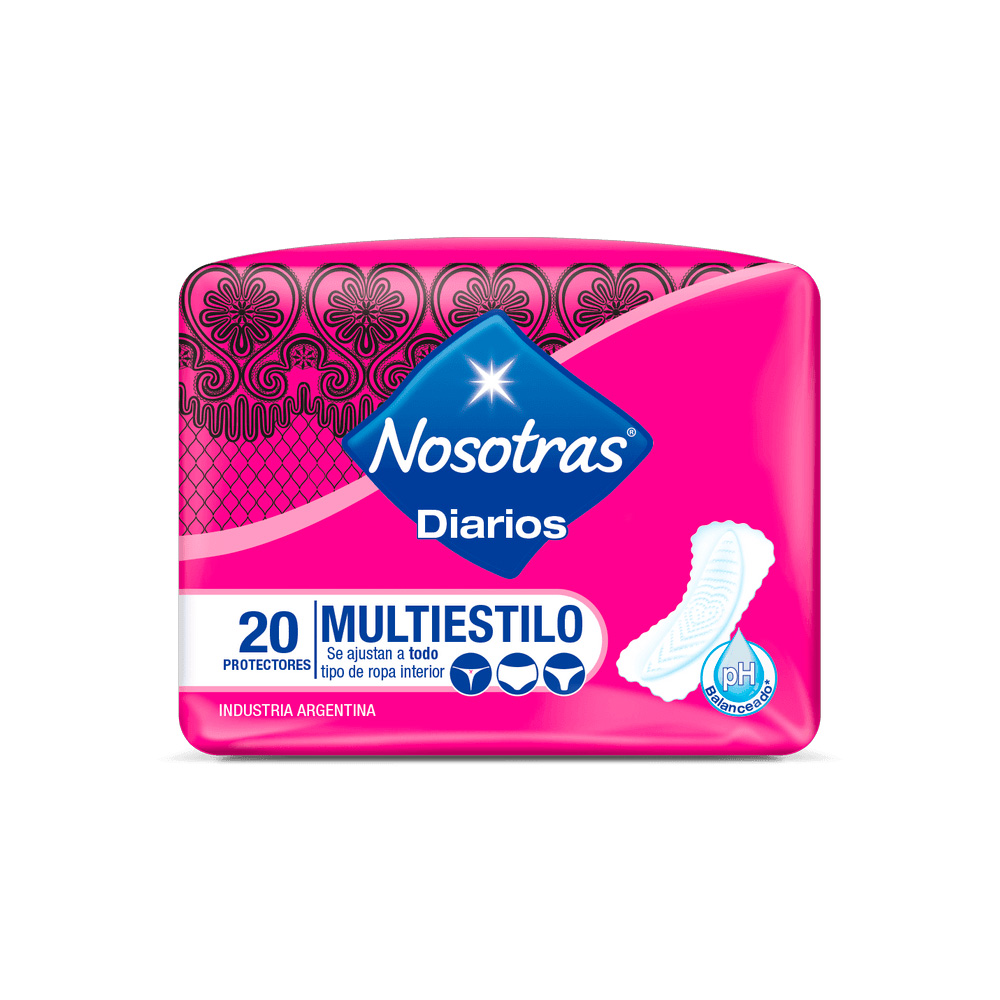 Nosotras protectores diarios Multiestilo x 20