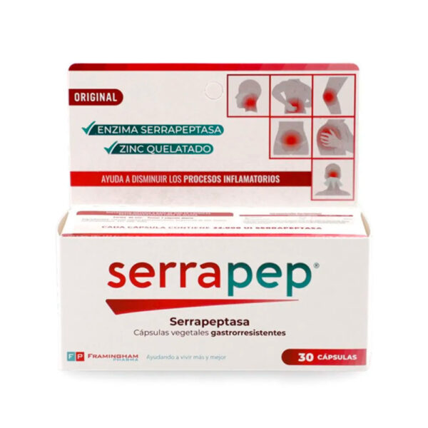 Serrapep cápsulas gastrorresistentes x 12