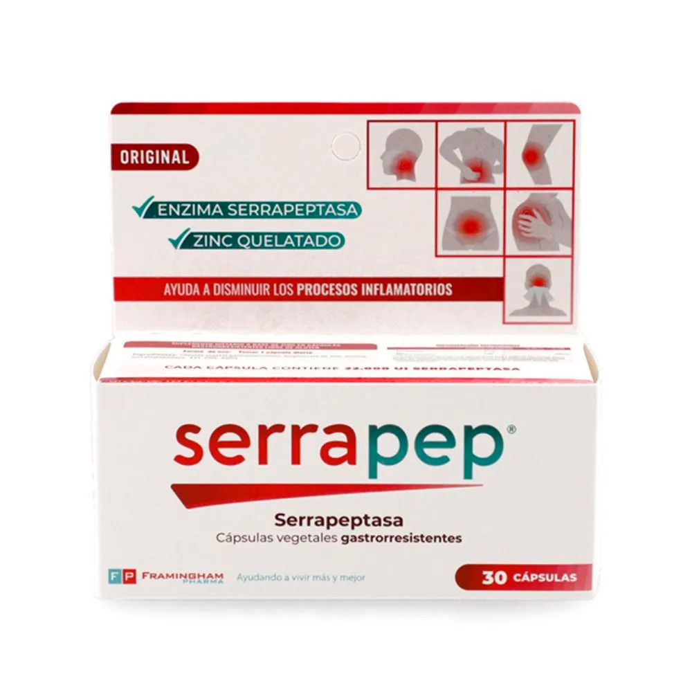 Serrapep cápsulas gastrorresistentes x 12