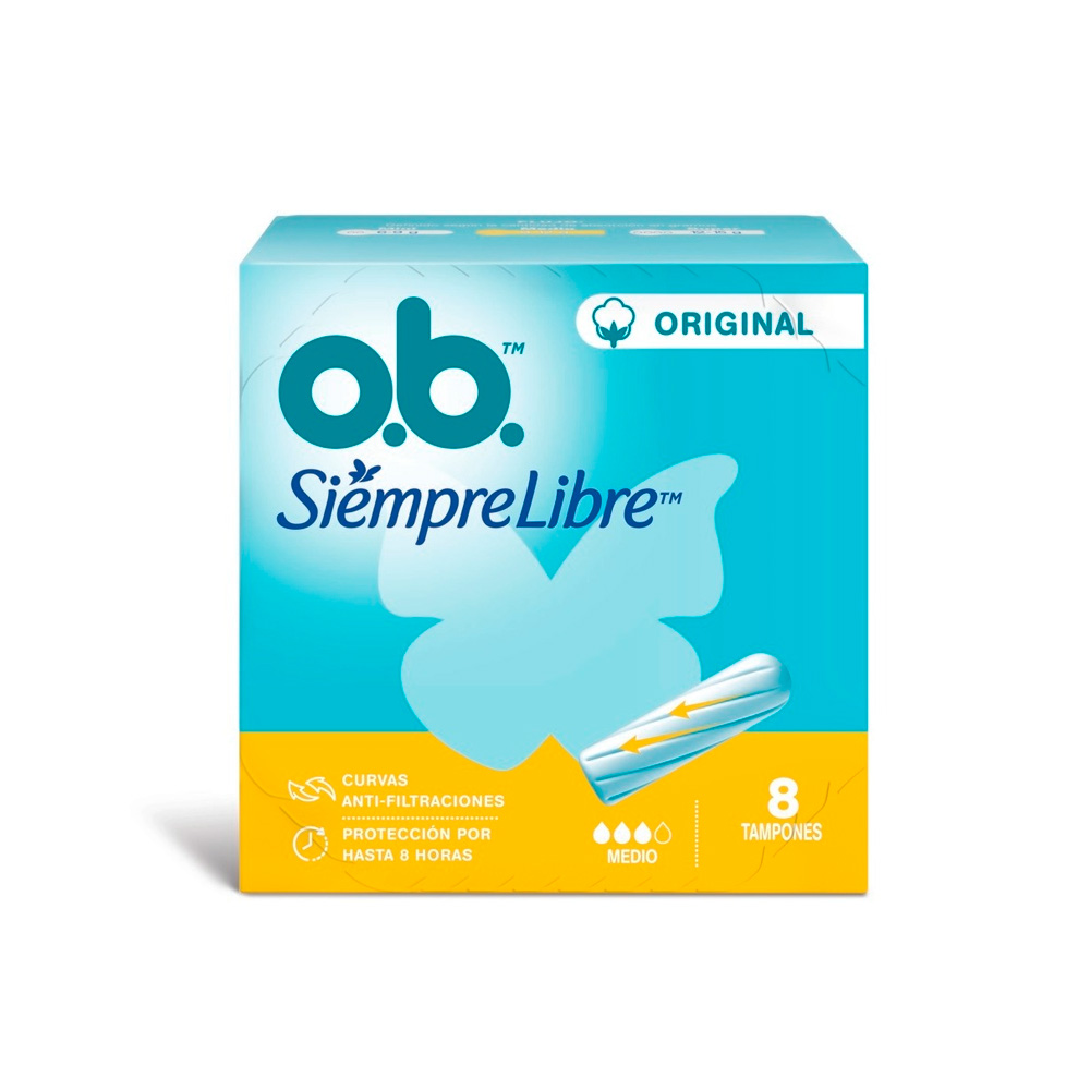 OB tampones canal curvo medio x 8