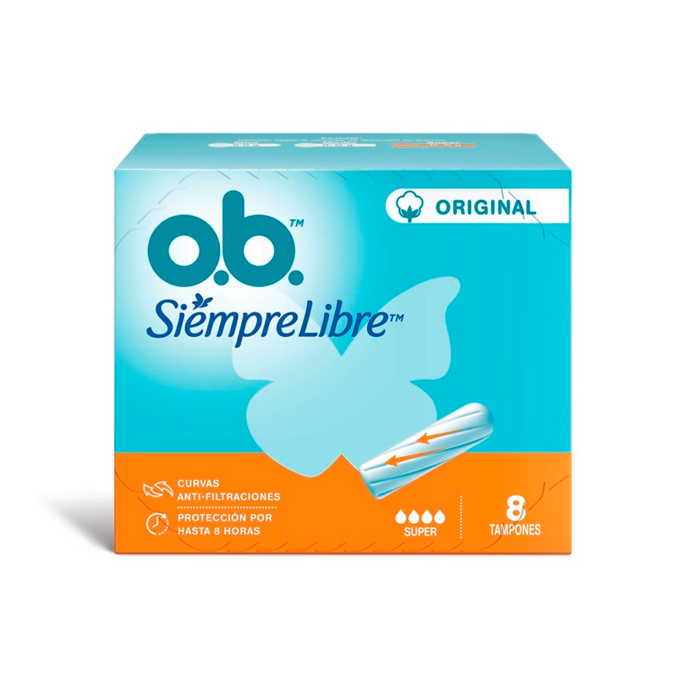 OB tampones canal curvo super x 8